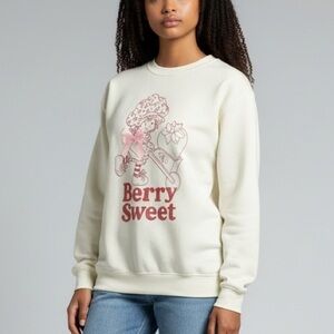 Strawberry Shortcake Graphic Sweatshirt with Ribbon Bow
